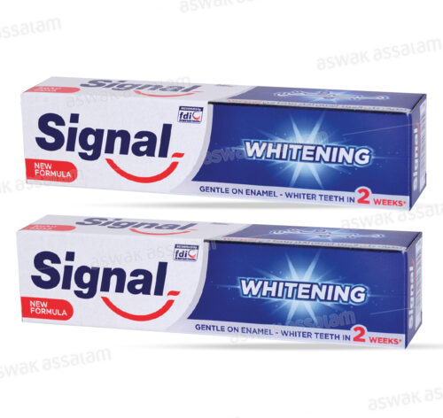 LOT DE 2 DENTIFRICES BLANCHEUR 100ML SIGNAL (-60% SUR LE 2EME)