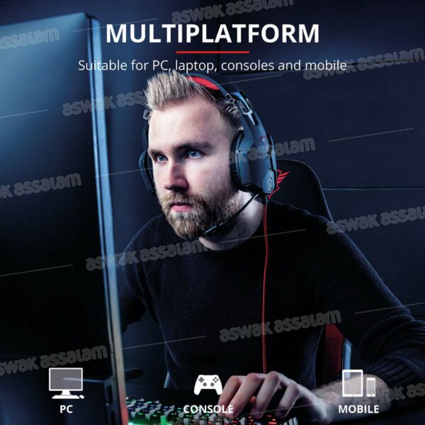 CASQUE MICRO DE JEU NOIR GXT 322 CARUS TRUST