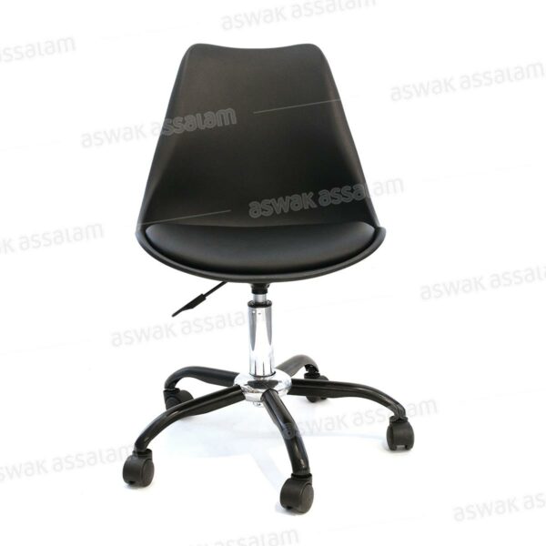 CHAISE A ROULETTES NOIRE KIRUNA