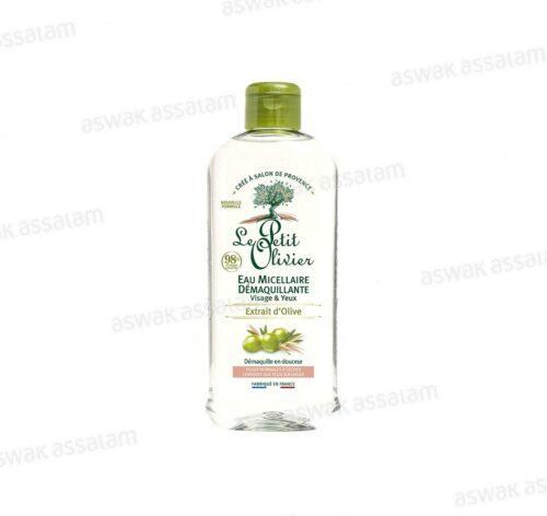 EAU MICELLAIRE DEMAQUILLANTE VISAGE & YEUX EXTRAIT D’OLIVE 400ML LE PETIT OLIVIER