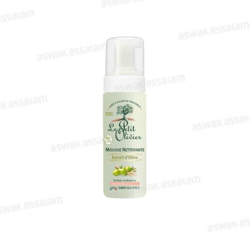 MOUSSE NETTOYANTE ETRAIT D’OLIVE 150ML LE PETIT OLIVIER