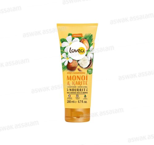 APRES-SHAMPOOING MONOI & KARITE POUR CHEVEUX SECS ET ABIMES 200ML LOVEA