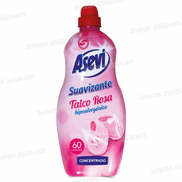 ADOUCISSANT CONCENTRE HYPOALLERGENIQUE ROSE TALC 1,5L ASEVI