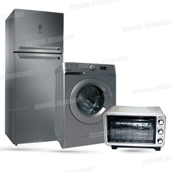 PACK REFRIGERATEUR 422L TTNF8211OX + MACHINE A LAVER 7KG WMTA 7122 S NA WHIRLPOOL (FOUR ELECTRIQUE GRATUIT)