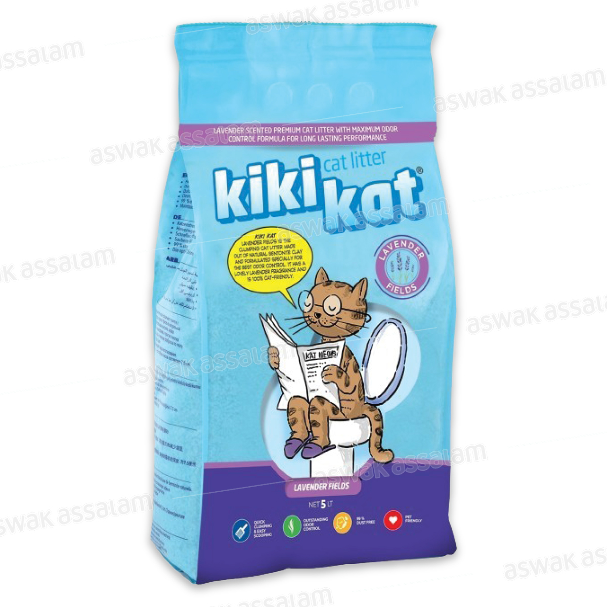 LITIERE LAVANDE 5L KIKIKAT