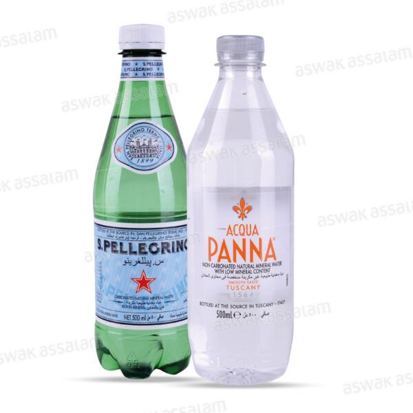 EAU MINERALE PACK DE 2 BOUTEILLES 50CL S.PELLEGRINO & ACQUA PANNA (-15% SUR LE PRIX DE ACQUA PANNA)