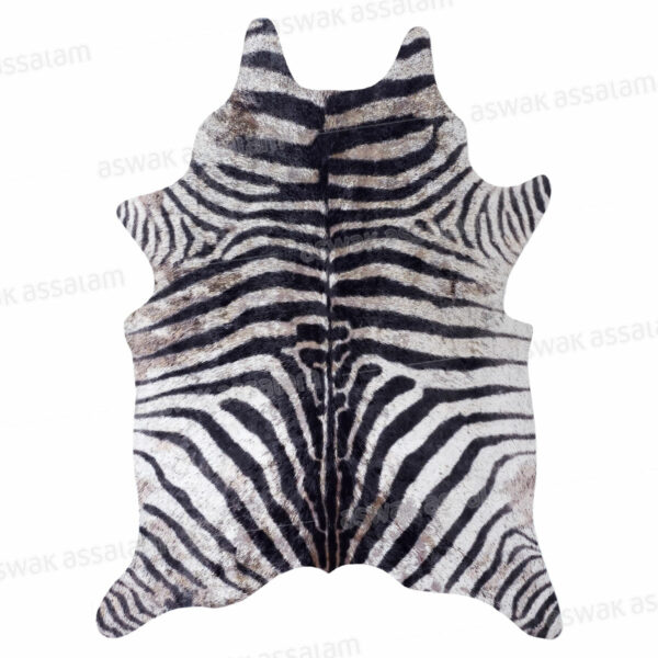 TAPIS IMITATION PEAU DE ZEBRE 120*158CM