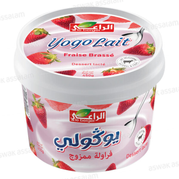 DESSERT YOGO LAIT BRASSE FRAISE 450G LE BERGER