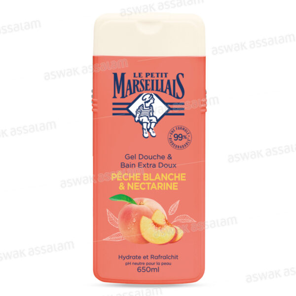 GEL DOUCHE PECHE BLANCHE ET NECTARINE 650ML LE PETIT MARSEILLAIS