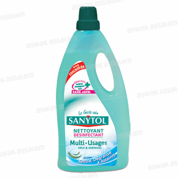 NETTOYANT DESINFECTANT FRAICHEUR POUR SOLS ET SURFACES 1L SANYTOL