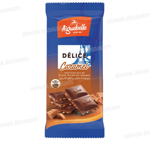 CHOCOLAT AU LAIT ET AUX ECLATS DE CARAMEL 45G DELICE AIGUEBELLE