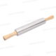 ROULEAU A PATE INOX AVEC MANCHES EN BOIS