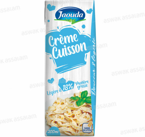 CREME DE CUISSON LEGERE 18% M.G 200ML JAOUDA