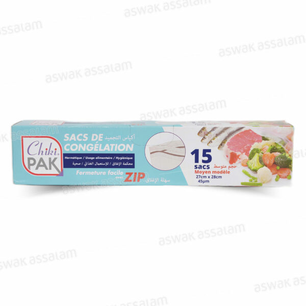 15 SACS DE CONGELATION 25*30CM CHIKIPAK