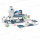 STATION SPATIALE 51*26,5CM