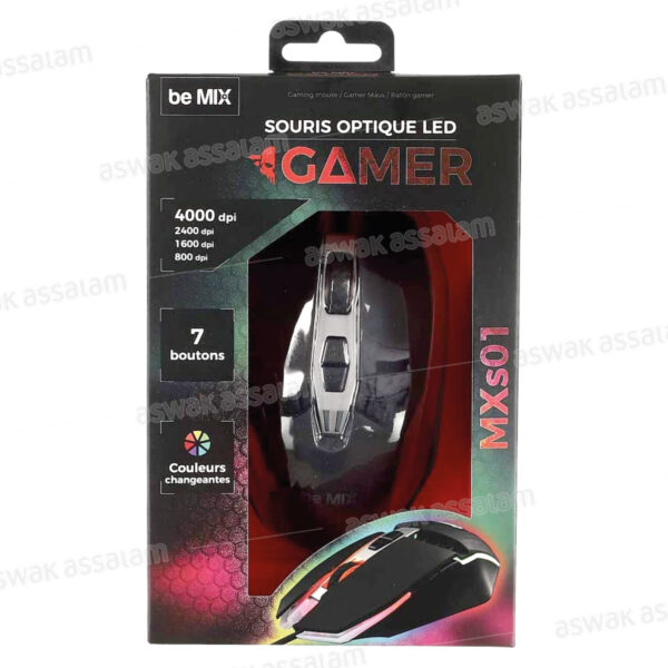 SOURIS OPTIQUE LED GAMER M12 BE MIX