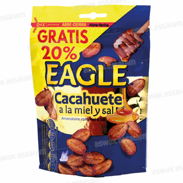 CACAHUETE MIEL ET SEL 75G EAGLE (+20% INTEGRE GRATUIT)