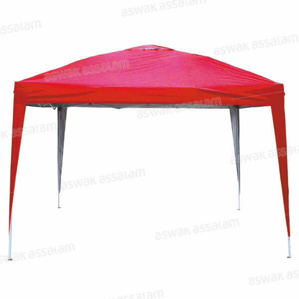 TONNELLE PLIANTE AUTOMATIQUE ROUGE 295*295*250CM
