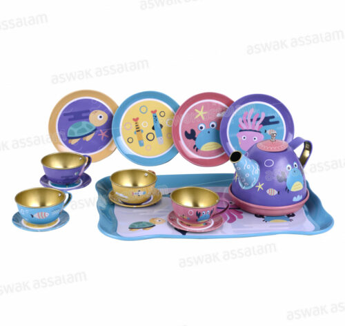 ENSEMBLE DINETTE EN METAL 14 PIECES