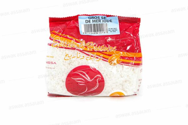 GROS SEL DE MER IODE 500 G LA COLOMBE
