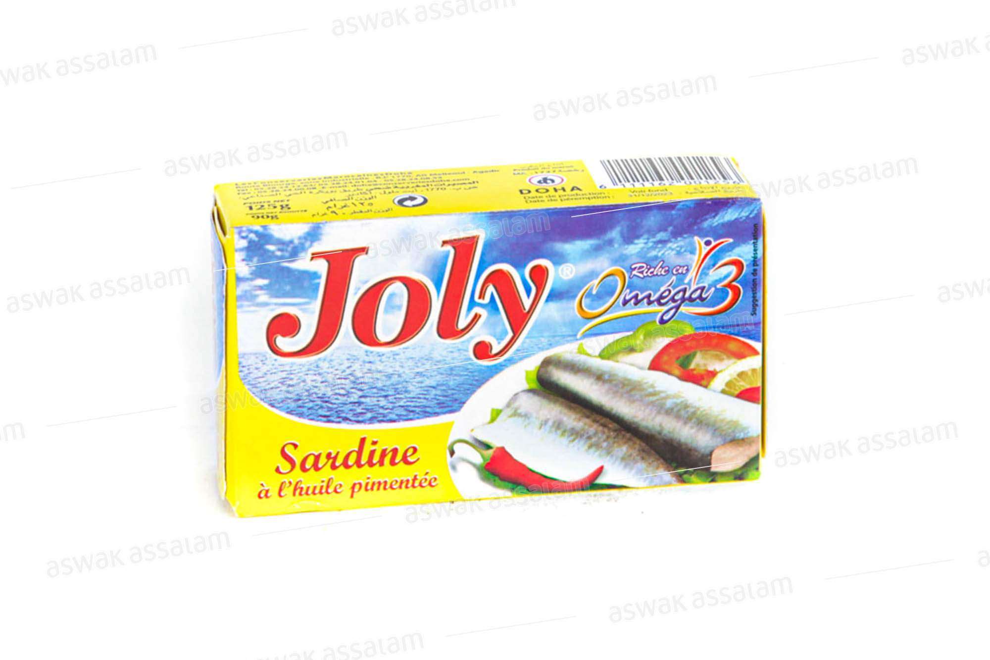 SARDINE HUILE PIMENTEE 125G JOLY