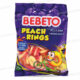 GOMMES PEACH RINGS 100G BEBETO