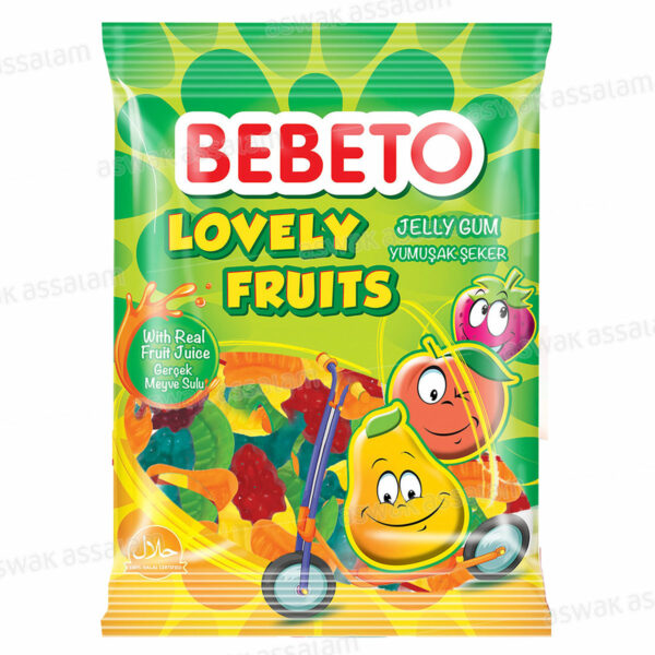GOMMES LOVELY FRUITS 100G BEBETO