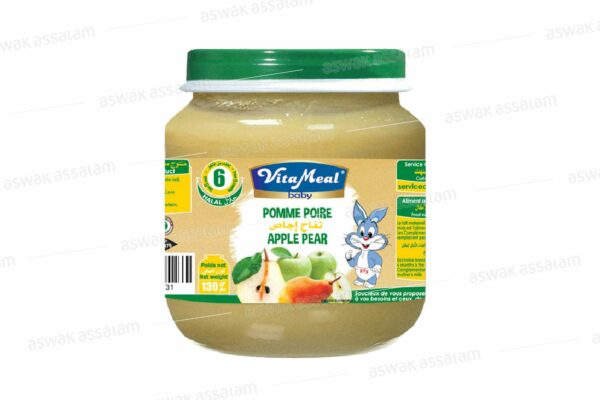 COMPOTE POMME ET POIRE 130G VITAMEAL