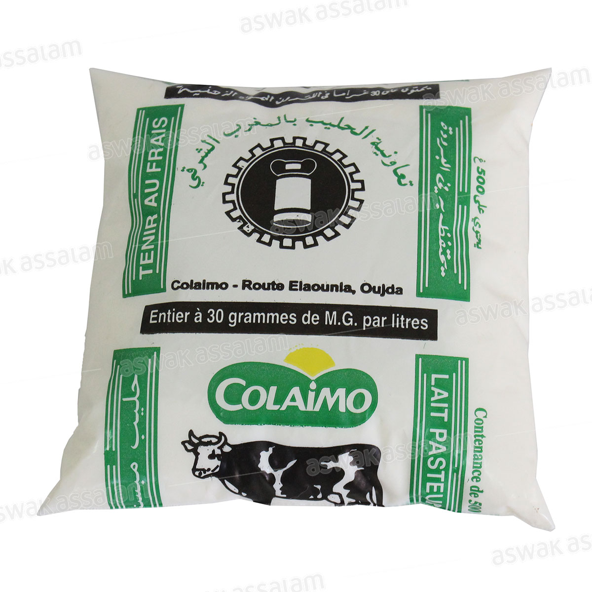 LAIT PASTEURISE HOMOGENEISE 500ML COLAIMO
