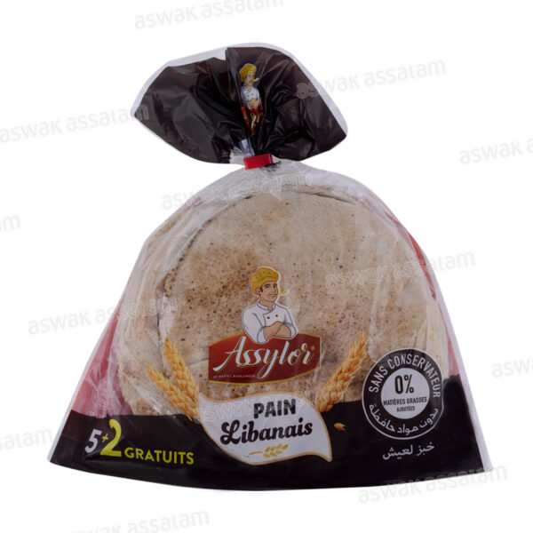 PAIN LIBANAIS COMPLET 20CM 7 UNITES 200G ASSYLOR
