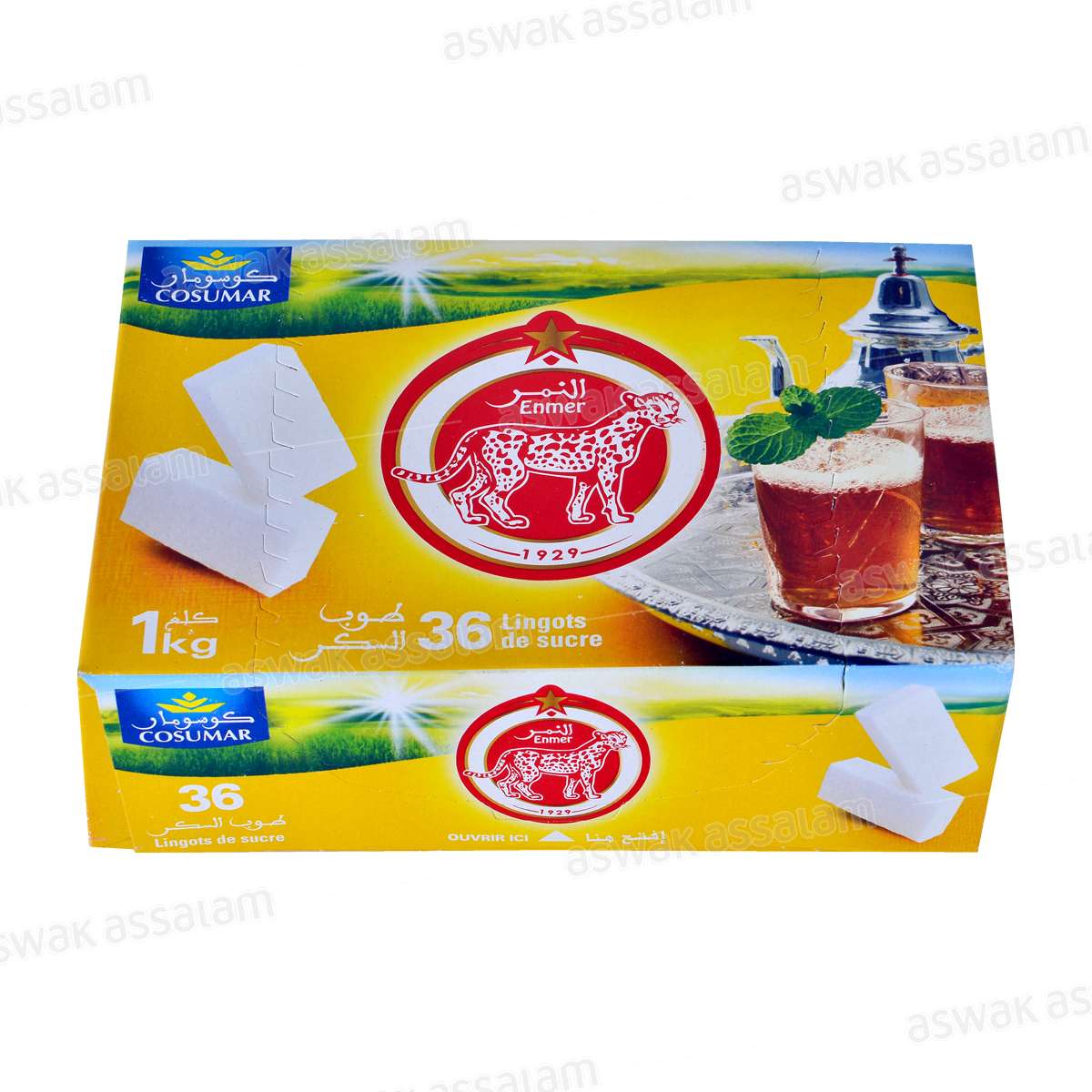 SUCRE EN LINGOTS ENMER 1KG COSUMAR