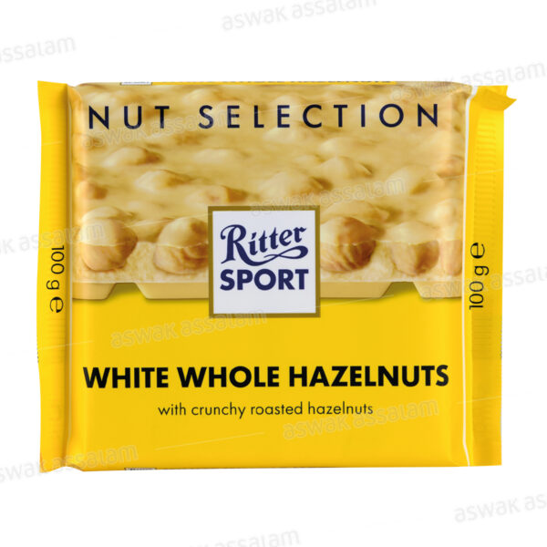 CHOCOLAT BLANC NOISETTES ENTIERES 100G SPORT RITTER
