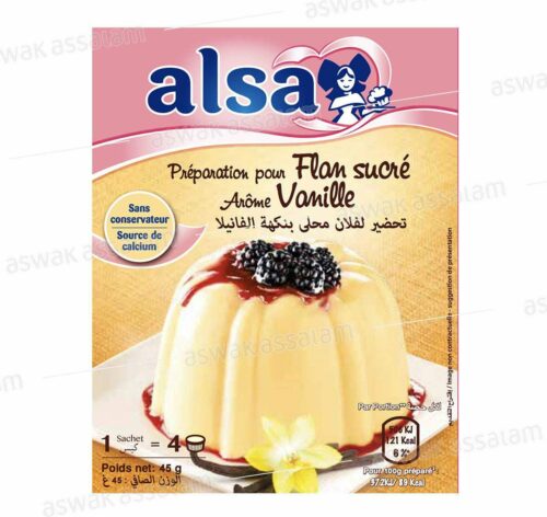 PREPARATION POUR FLAN SUCRE AROME VANILLE ALSA