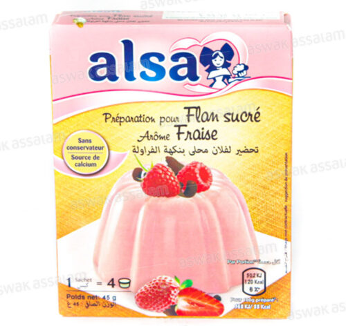 FLAN SUCRE FRAISE ALSA