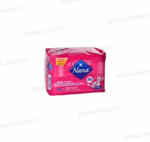 SERVIETTES HYGIENIQUES MAXI CLIP NORMAL PAQUET DE 10 NANA