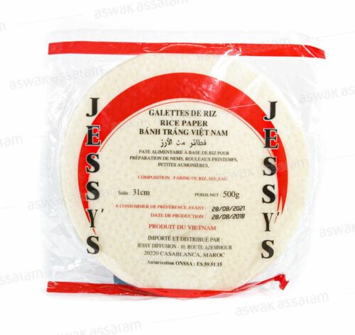 GALETTES DE RIZ 31CM 500G JESSY’S