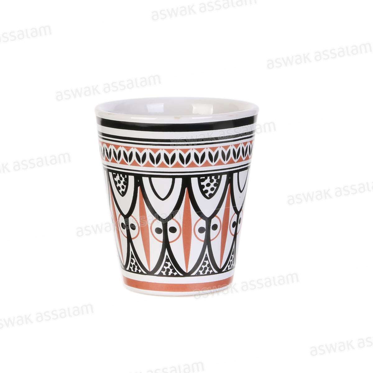6 Gobelets à Thé En Céramique – Poterie Tunisienne Faite Main – Vintage