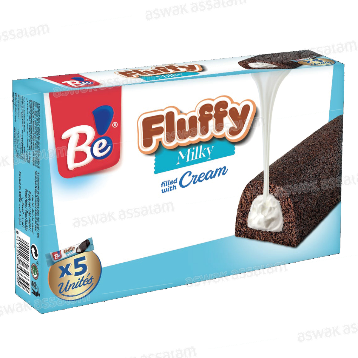 GENOISE FLUFFY MILKY CREAM 5*48G PACK BE
