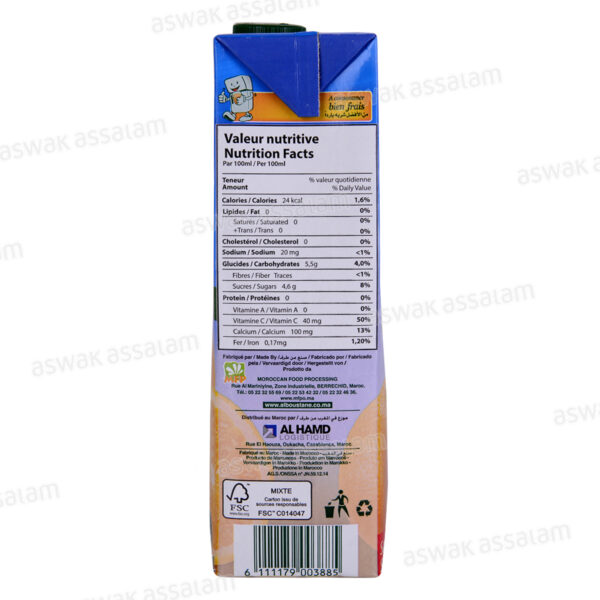 NECTAR ORANGE LIGHT 1L AL BOUSTANE – Image 4