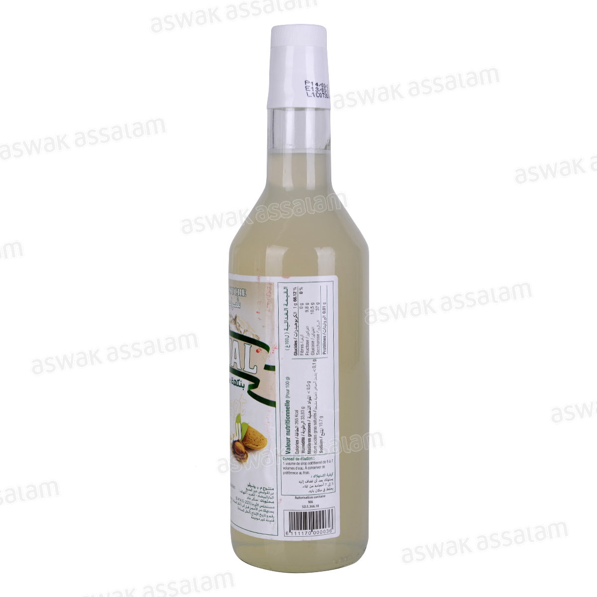 SIROP DE SUCRE AROME ORGEAT 75CL DUVAL – Image 2