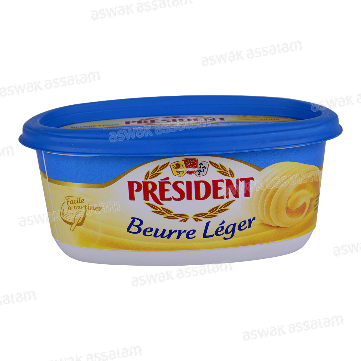 BEURRE LEGER DOUX 250G PRESIDENT