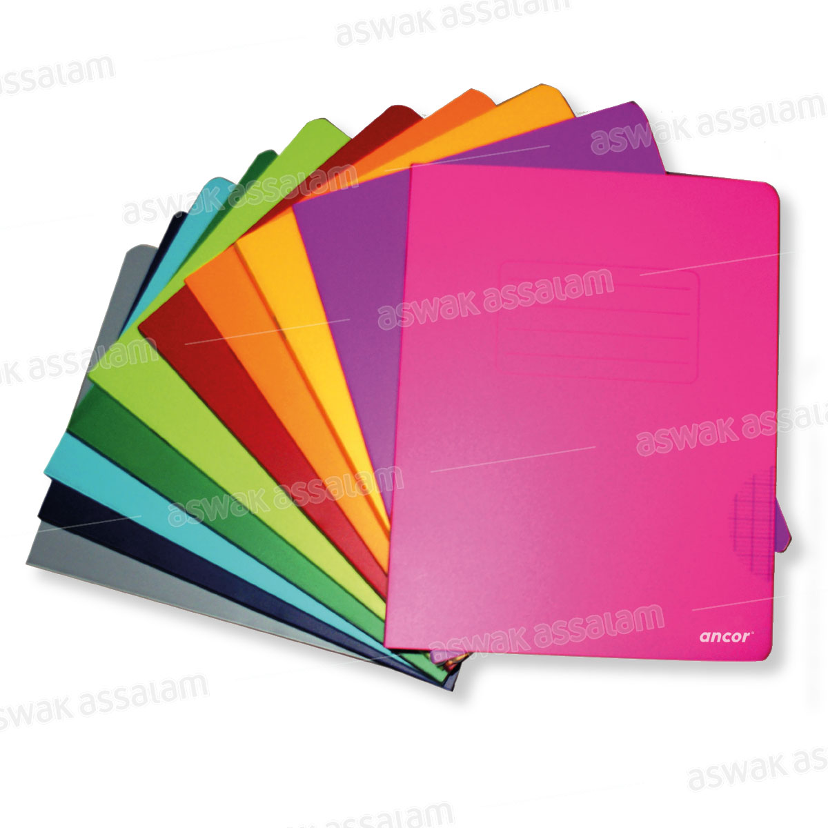 CAHIER PIQUE 21*29,7CM 192 PAGES 90G COUVERTURE POLYPROPYLENE TRENDY ANCOR