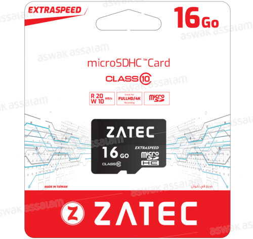 CARTE MICROSD 16GO ZATEC