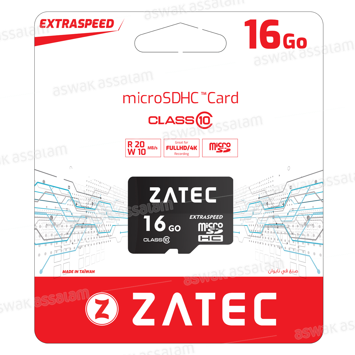 CARTE MICROSD 16GO ZATEC