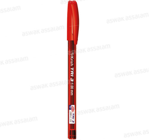 STYLO A BILLE POINTE 1MM ROUGE KRISH TRI-3