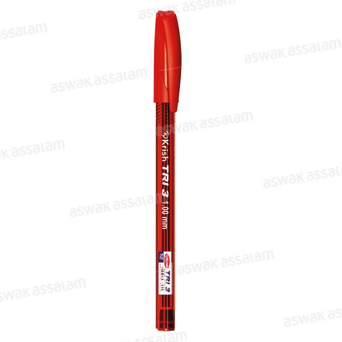 STYLO A BILLE POINTE 1MM ROUGE KRISH TRI-3
