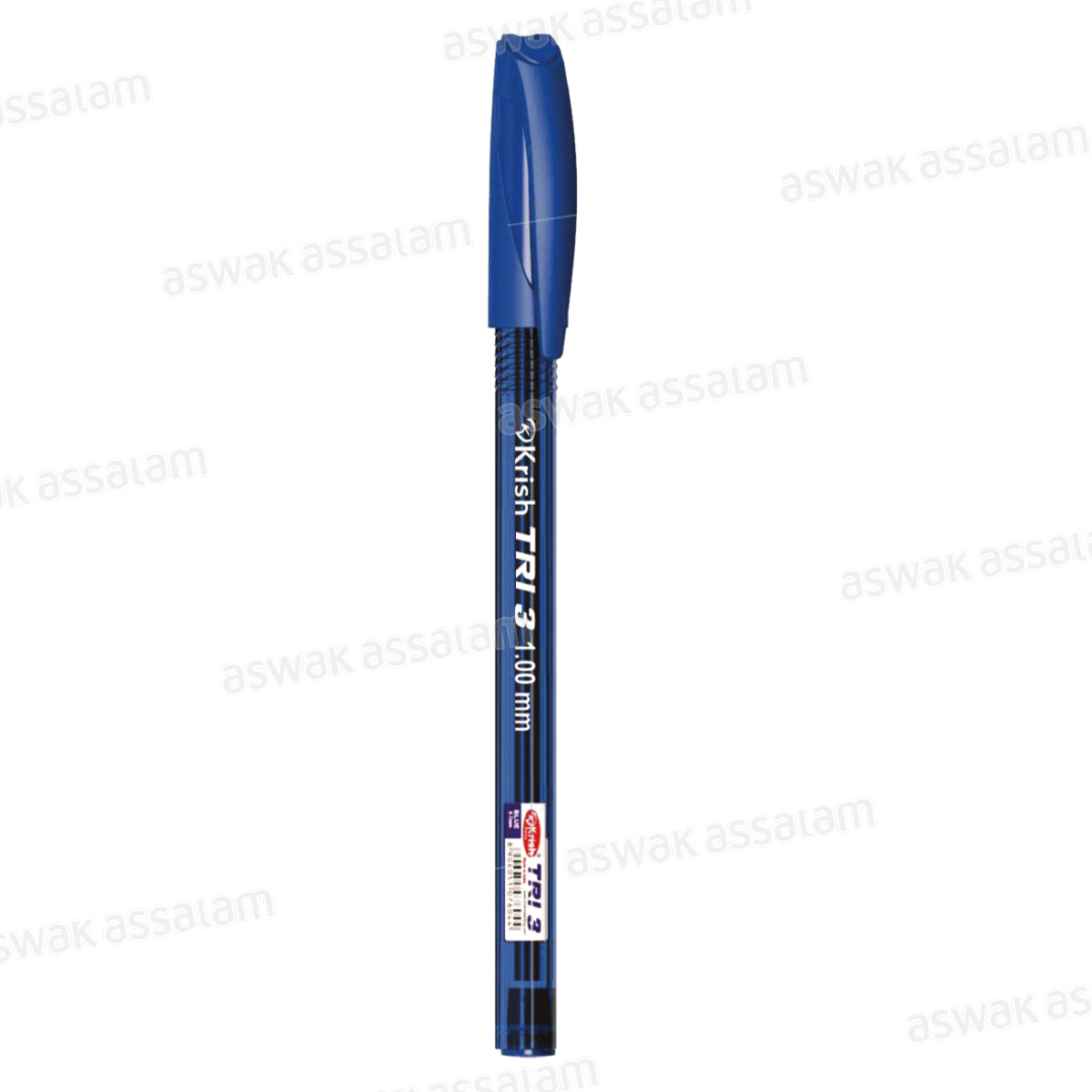 STYLO A BILLE POINTE 1MM BLEU KRISH TRI-3