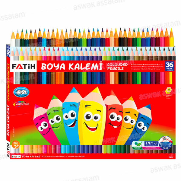 36 CRAYONS DE COULEUR FATIH