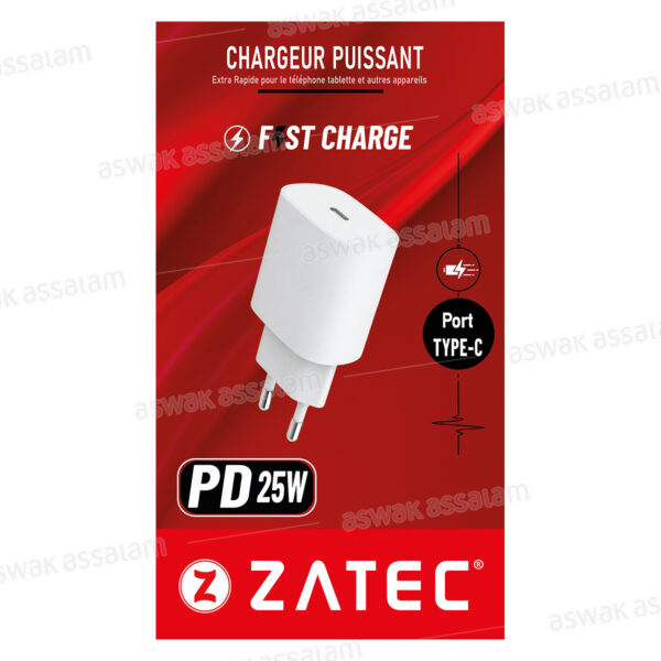 CHARGEUR Z-25 TYPE-C PD 25W ZATEC