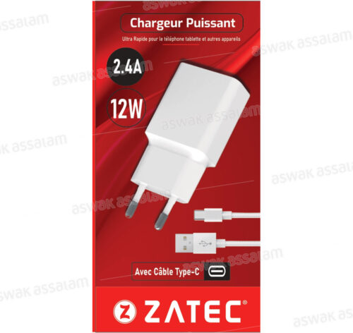 CHARGEUR Z-45 + CABLE TYPE-C ZATEC